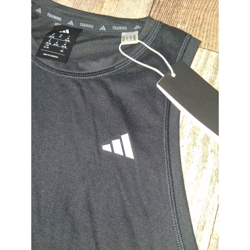 NEW! Women's Adidas Train Essentials Boxy Workout Tank Top, Black XL - Picture 3 of 8